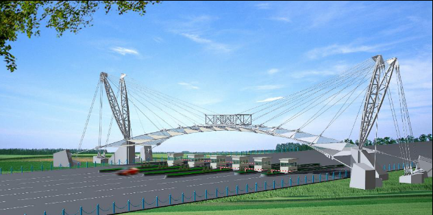 ETFE+PVDF膜結構單體—高速出入口